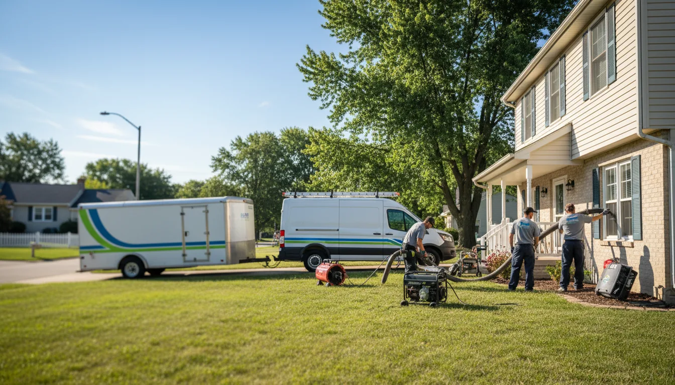 Flooded Basement Restoration And Cleanup With Repair in Garden Prairie, IL near me